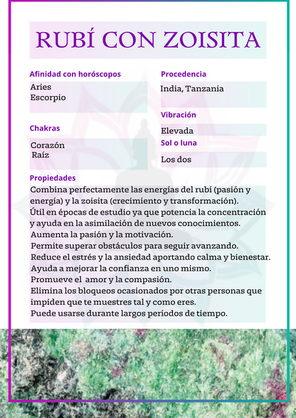 Masivo de Rubí con Zoisita